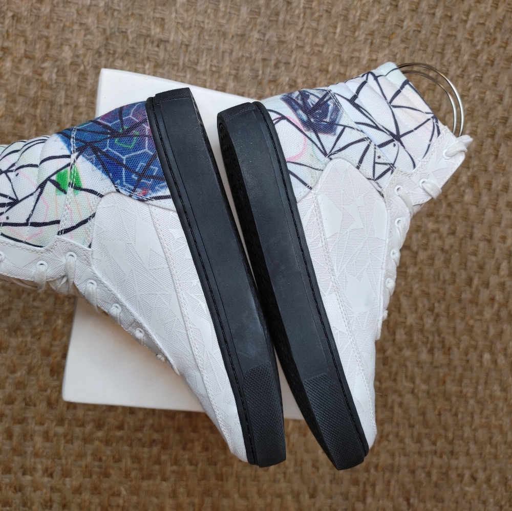 RARE! GLOW IN THE DARK, SIX HUNDRED FOUR PATRICK BRAVO  HI-TOP MEN 5, WOMEN 6.5 - Picture 14 of 16